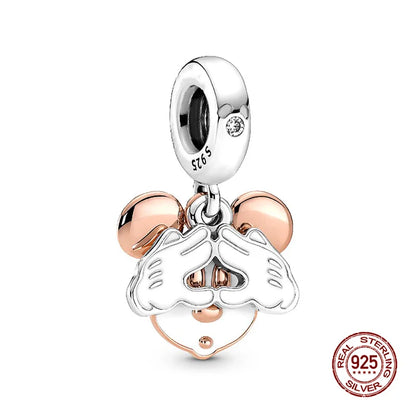 Charms 925 Silver Disney Series-Witch Charms Beads Fits 3mm Original Bracelet Necklace Womens DIY Fine Jewelry Gift Hot Sale