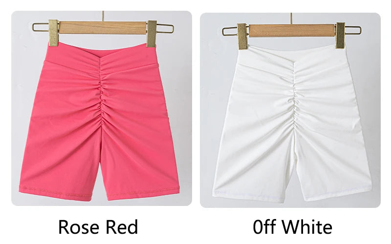 V Back Scrunch Butt Workout Shorts for Women High Waisted Lifting Booty Gym Yoga Biker Shorts Sports Leggings Clothing Hot Pants