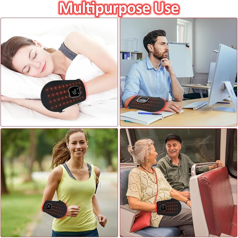Red Light Therapy for Hand Pain Relief with 660nm Red & 850nm Infrared Light,Rechargeable LED Near Infrared Light Therapy Glove