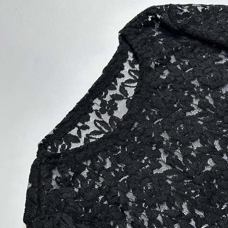 2024 Autumn New Sexy See-through Long Sleeve Dress Amazon Cross-border E-commerce Best-seller Women's Clothing Wholesale