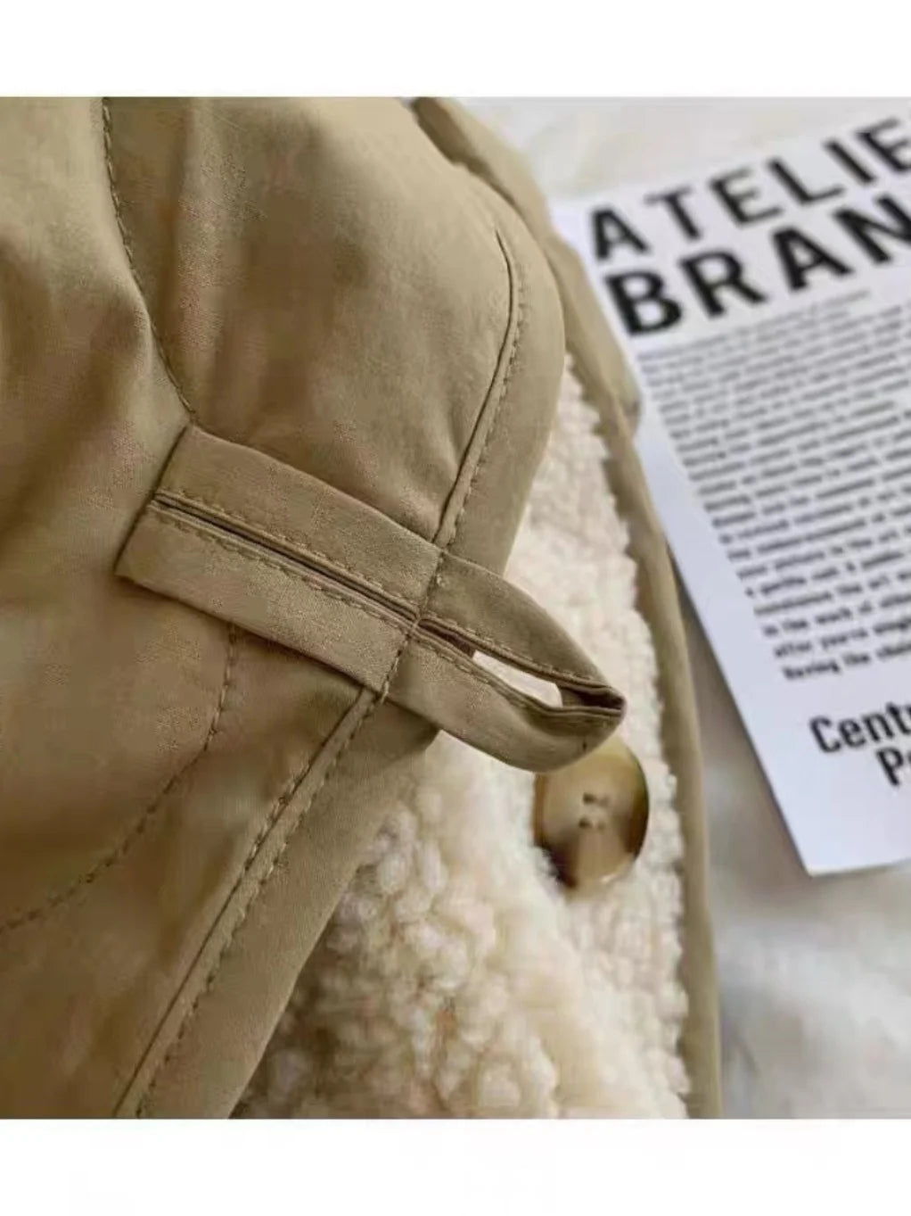 Faionable Double-Sided Wear Lamb Fur Cotton Jaet Women Winter Large Size Casual Thi Warm Cotton Coat Outerwear