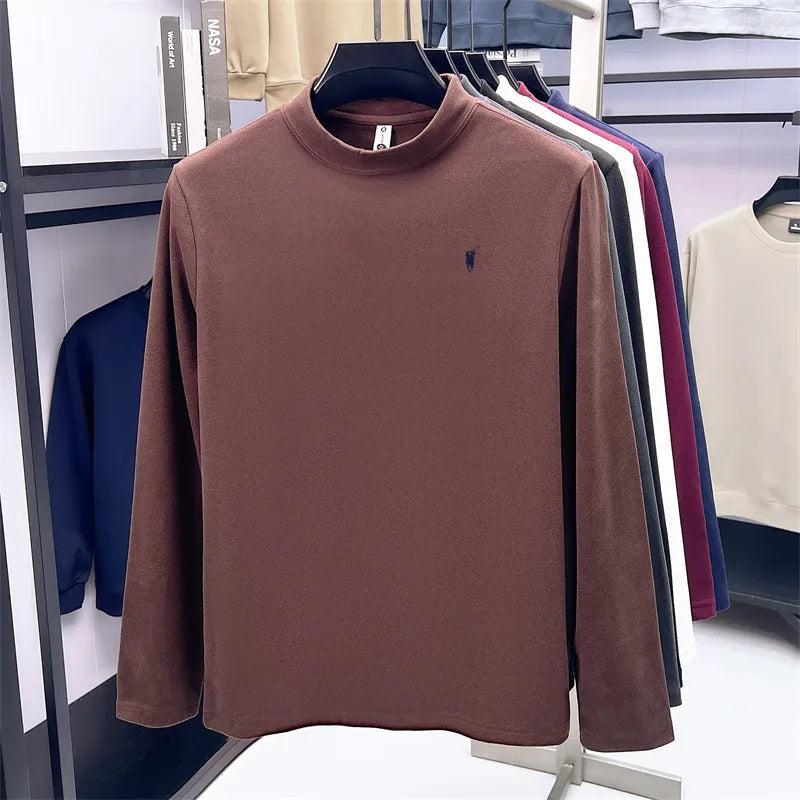 Xiaoma logo solid color simple hoodie men's top t-shirt windproof, warm, loose and comfortable