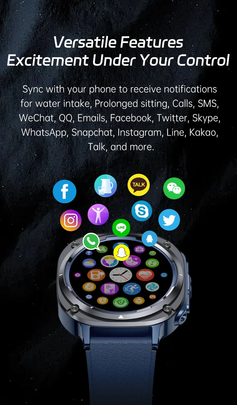 2025 New Watch 7 Ultra Men Smart Watch GPS Heart Rate Blood Oxygen Monitoring AMOLED Voice Call IPX8 LED Flashlight Smartwatch