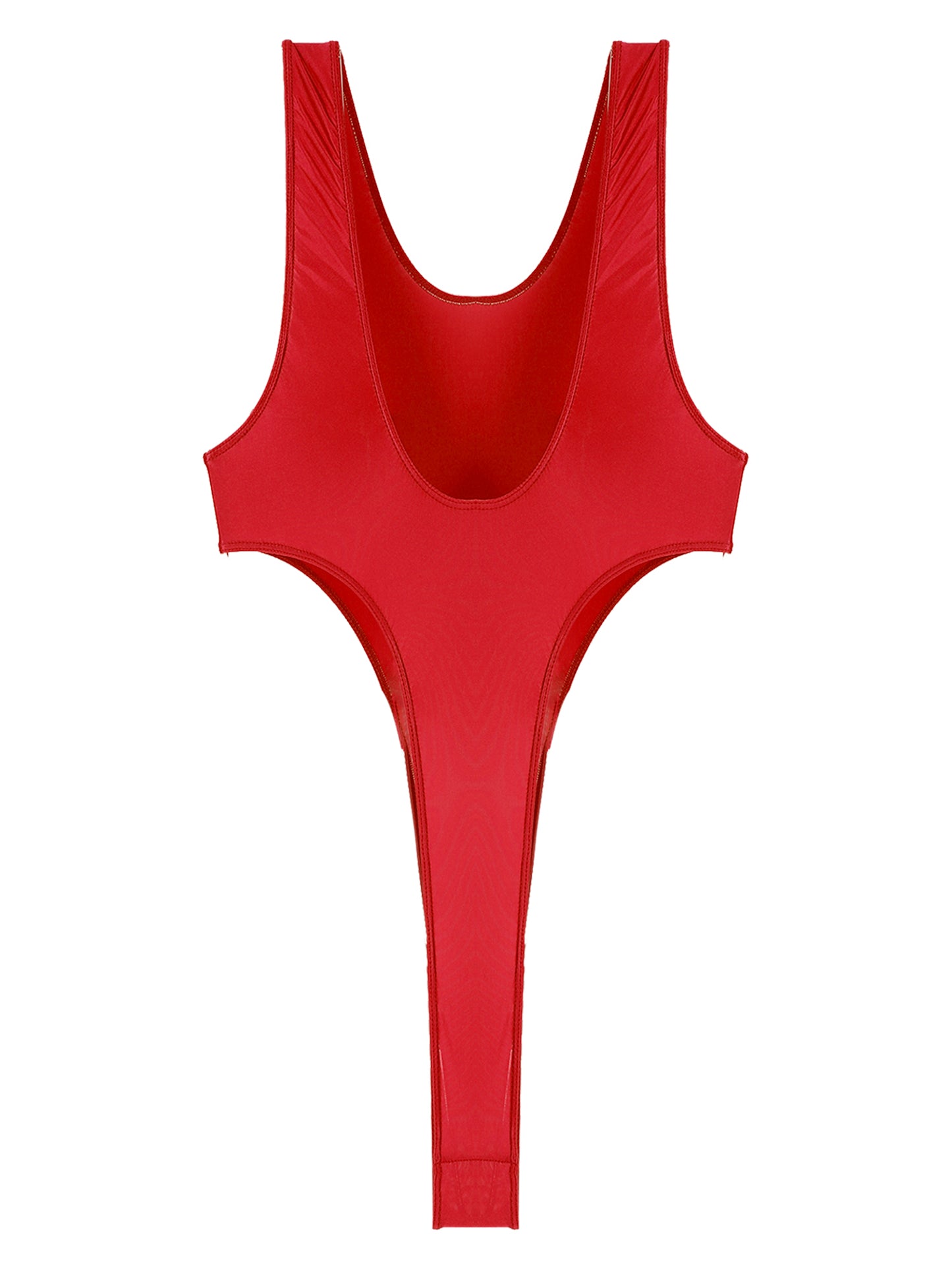 Womens Swimsuit 2022 New Glossy One-piece Swimming Bathing Suit Backless High Cut Bodysuit Sportwear Beachwear Swimwear