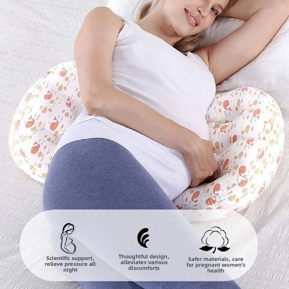 Soft Pregnancy Pillow Comfort Adjustable Waist Support Pillow Auxiliary Pillow Multifunction Maternity Pillow Side Sleeping