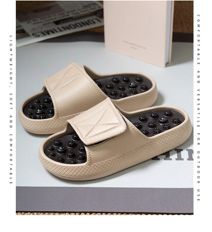 New Summer Men Massage Slippers Sides Indoor Outdoor Sandals Beach Casual Shoes Soft Sole Slides Men Flip-flops Men's Footwear
