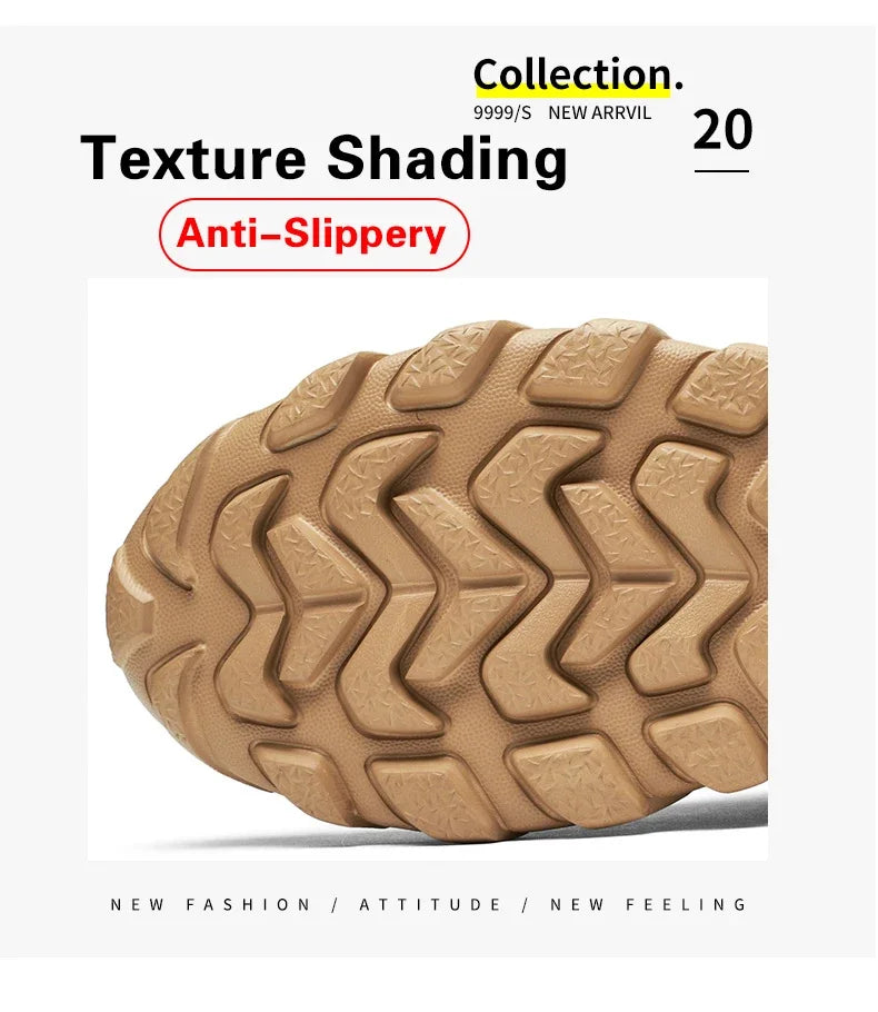 Man Tactical Military Boots Winter Men Work Safty Shoes Special Force Desert Combat Army Boots Outdoor Ankle Hiking Shoes