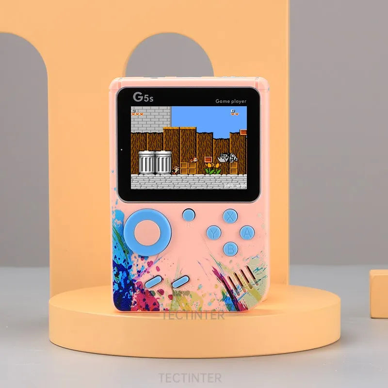 Video Game Console Mini Portable Retro TV Handheld Game Player Built-in 500 Games LCD Screen AV Output Support 2 Player Gamepad