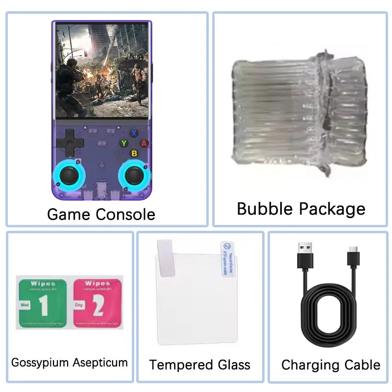 R36 Ultra Console Handheld Game Players 4 Inch Screen Open Source Console Retro Pocket Video Player 128G 20000+ Games