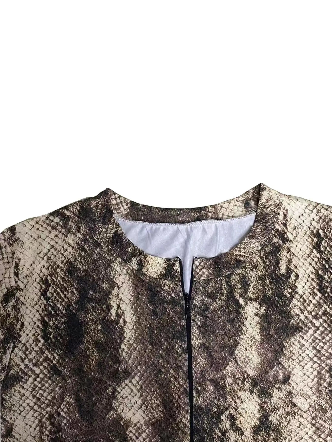 Spring Autumn Leopard Print Sexy Bodysuits Women Casual Zipper V Neck Bodycon Jumpsuits Top Elegant Bodysuit One-pieces Playsuit