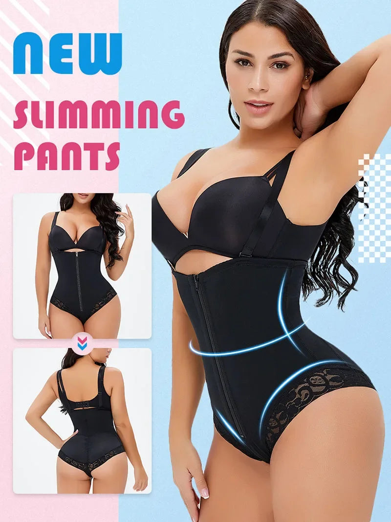 AfuliA Full Body Shaper Fajas Colombianas Reductive Girdles Flat Belly Slimming Belt Waist Trainer Butt Lifter Shapewear Corsets