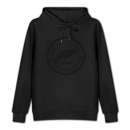 Vintage New Zealand Sixpence Coin with the Huia Bird Hoodie korean style clothes autumn clothes hoodies for men