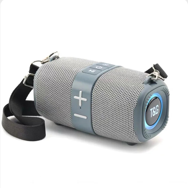 TG667 Crossbody LED light portable Bluetooth speaker, outdoor small and high appearance level, compatible with USB/AUX/TF/FM