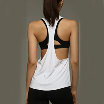 Women's Tank Tops Blouse Loose Sleeveless Shirt Gym Yoga Vest Training Running Vest Women Gym Tank Top 2025 New