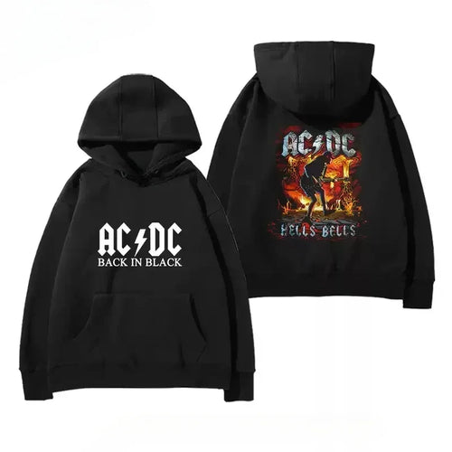 2025 Popular New Style Hooded Hoodie for Men and Women Metal Rock Retro Printed Tops Sell Well Internationally