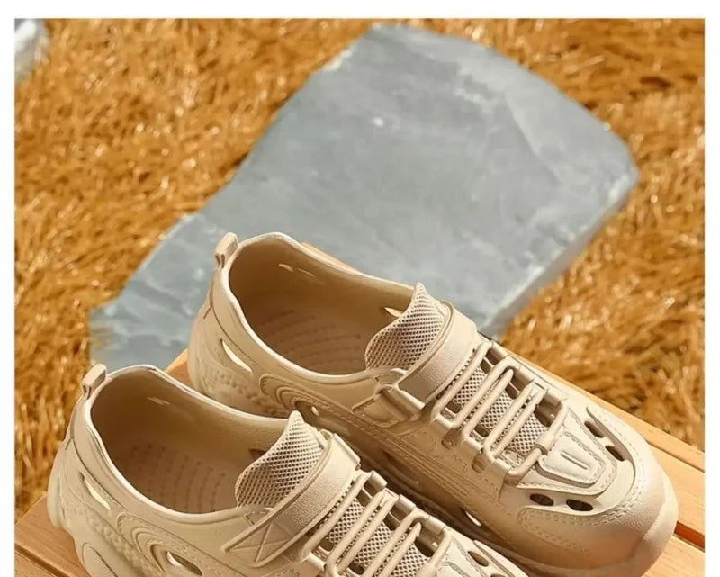 Outdoor Sports Slippers for Men and Women, Thick-Soled Eva Non-Slip Breathable Clogs, Fishing Beach Sandals for Men and Women