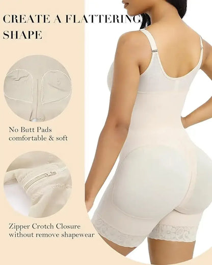Women's Belly Tummy Control Butt Lifting Zipper Postpartum BodyShaper Fajas Colombian Double Compression Corset Waist Trainer