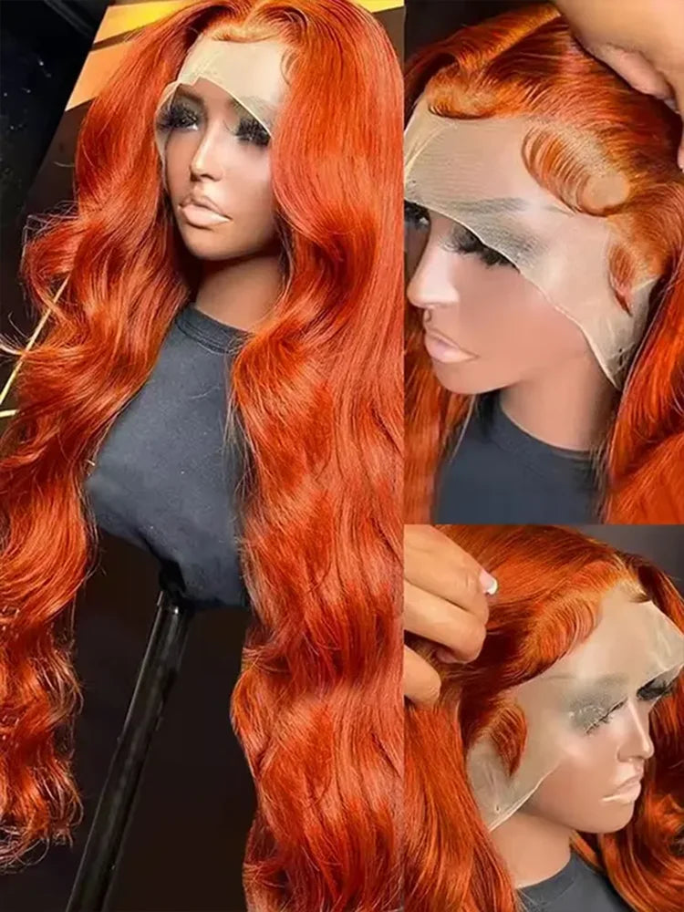250 Density 30 Inch Body Wave 100% Human Hair - Ginger Color Silky Soft No Tangle No Shedding Premium Extensions
