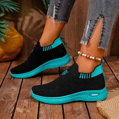Ladies Shoes 2025 Fashion Slip-on Women's Vulcanize Shoes New Color Matching Breathable Hot Sale Light Comfortable Casual Shoes