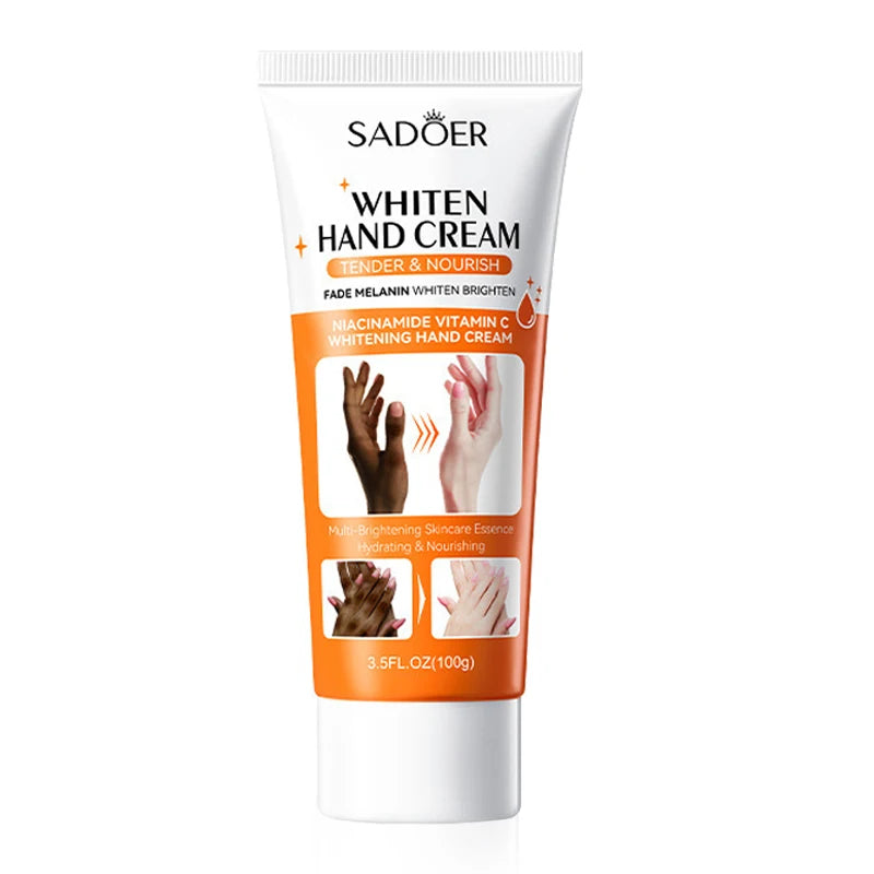 1/2/3pcs SADOER 100g Moisturizing Hand Cream Tender Nourish Non Greasy Brightening Hydrating Beauty Hands Travel Size Skin Care