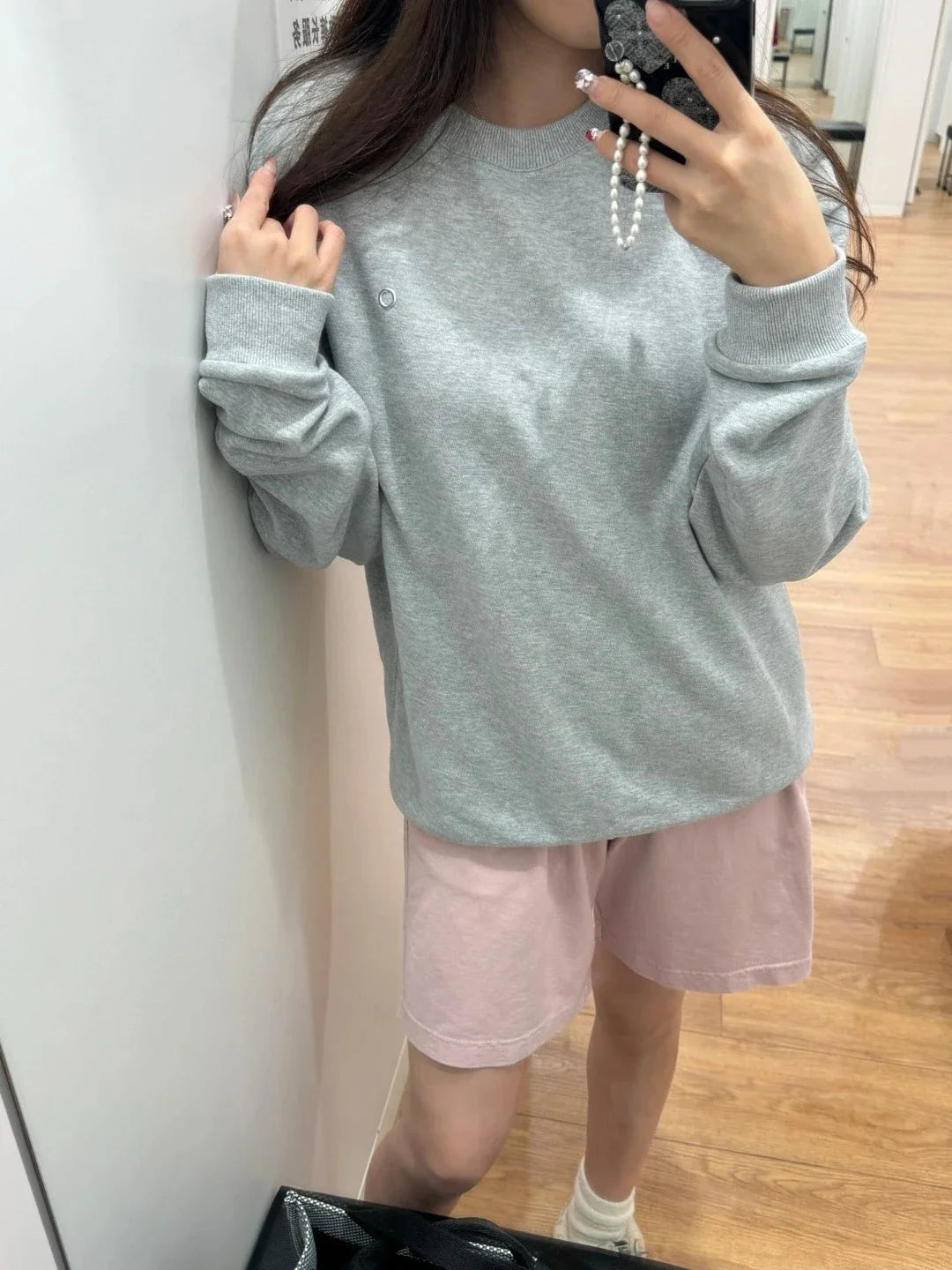 Black Red Classic Letter Loose Casual Pullovers O-Neck Solid Women's Sports Sweatshirts Fashion Long Sleeve Hoodies for Women