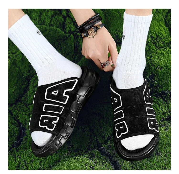 Men Air Cushion Design Slide Man Summer PVC Soft Non-slip Men's Sports Slippers New Slippers for Men Flip Flops Chanclas Hombre