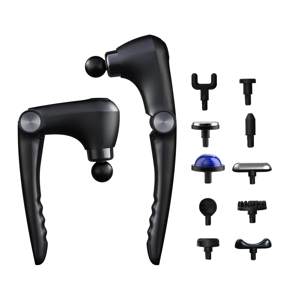 Fascia Massage Gun Shoulder Massage Machine Electric Muscle Massager Gun High Frequency Back Waist Neck Body Massage with Handle