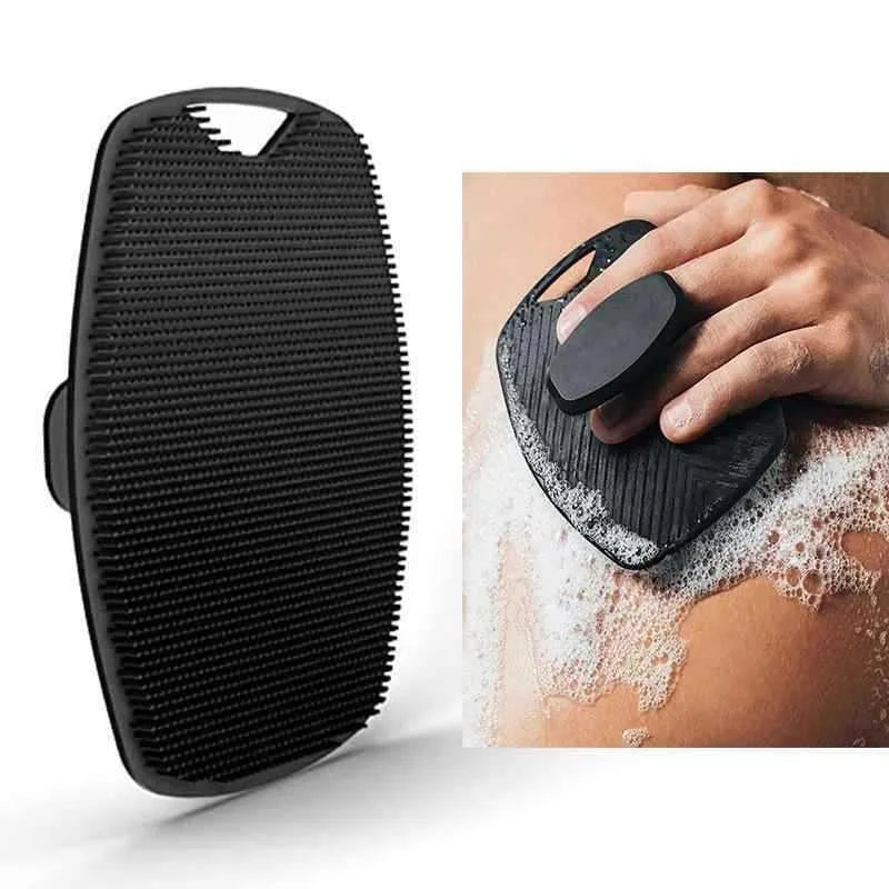 Soft Silicone Exfoliating Brush Cleanser Manual Body Cleansing Scrubber Shower Gentle Massage Bath Brush Cleaning Tools