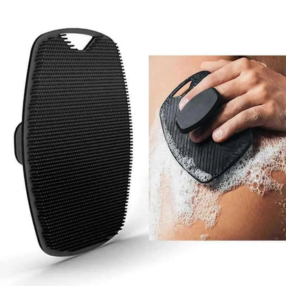 Soft Silicone Exfoliating Brush Cleanser Manual Body Cleansing Scrubber Shower Gentle Massage Bath Brush Cleaning Tools