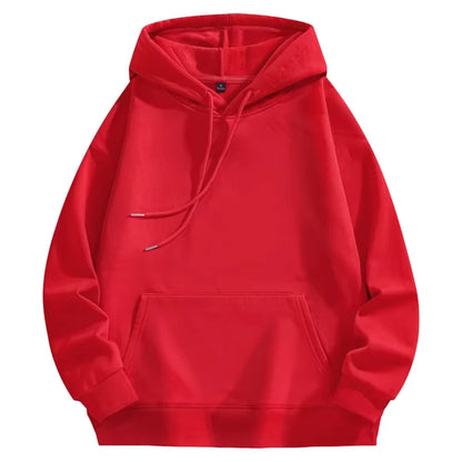 Fashion Trend Solid Color Hoodies Men's Autumn and Winter Hot Sale Casual Simple Comfortable Sweatshirts Daily Outdoor Wear