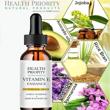 Vitamin E skin oil 100% natural facial essence moisturizes and tightens skin, reduces fine lines and spots, brightens skin tone