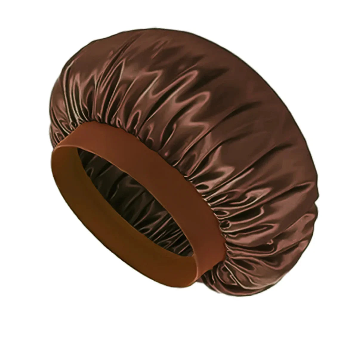 Baby Kids Satin Wide Band Sleeping Hat Beige Black White Pink Purple Bonnet Cap Turban Hat Wide Elastic Bands Night Sleep Cap