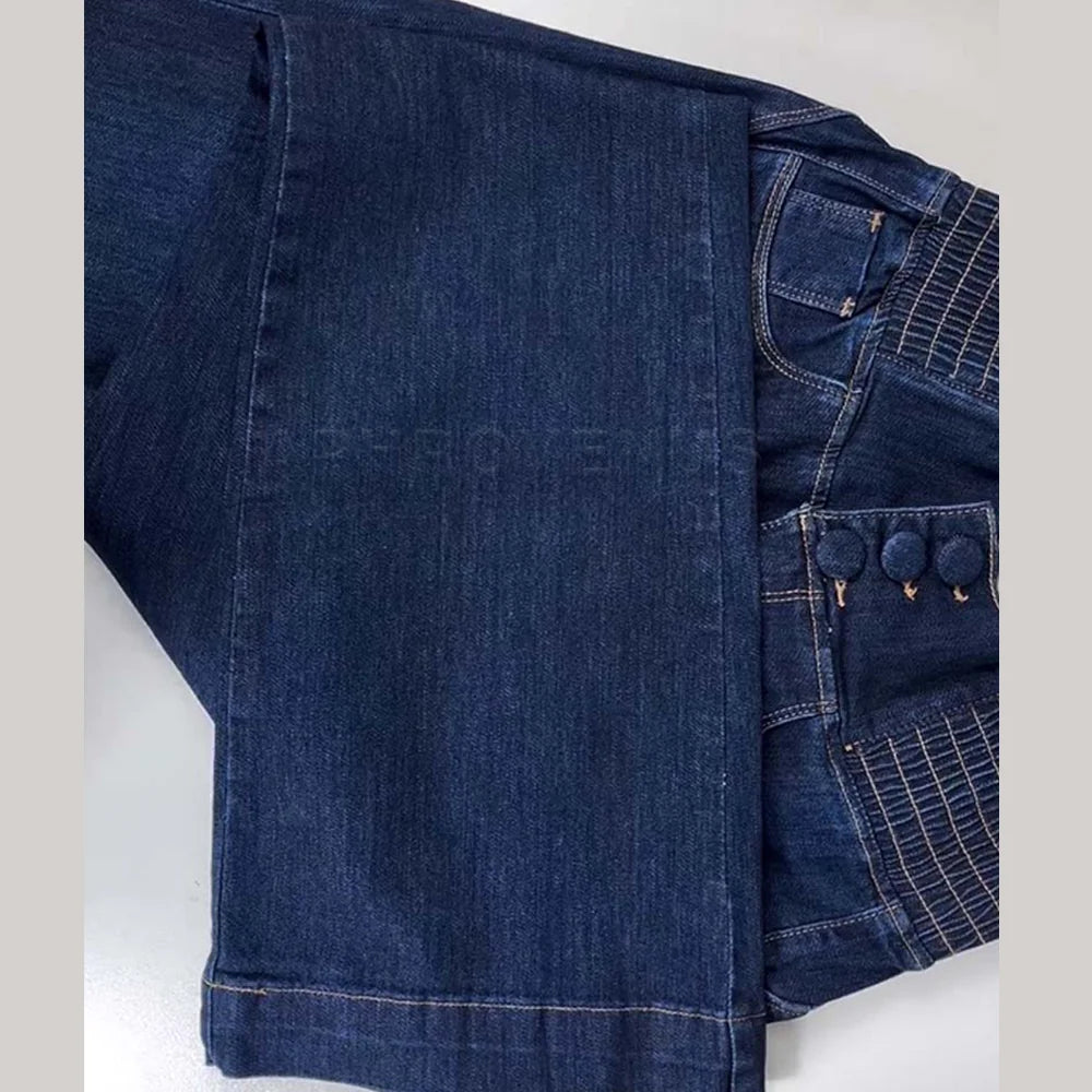 2025 & 2026 Fashion Straight Elastic Jeans Women Mid Waist Skinny Denim Pants Y2K Trousers Shaping Butt Lift Slim-fit Jeans