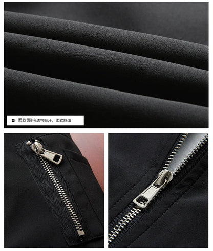 Autumn Spring New Men's Bomber Zipper Jacket Male Casual Streetwear Hip Hop Slim Fit Pilot Coat Men Clothing Plus Size 6XL