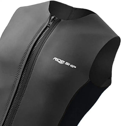 Wetsuit Top,Sleeveless Vest Thermal Diving Vest Zipper Diving Vest Swimsuit for Swimming Water Sports Surfing Kayaking