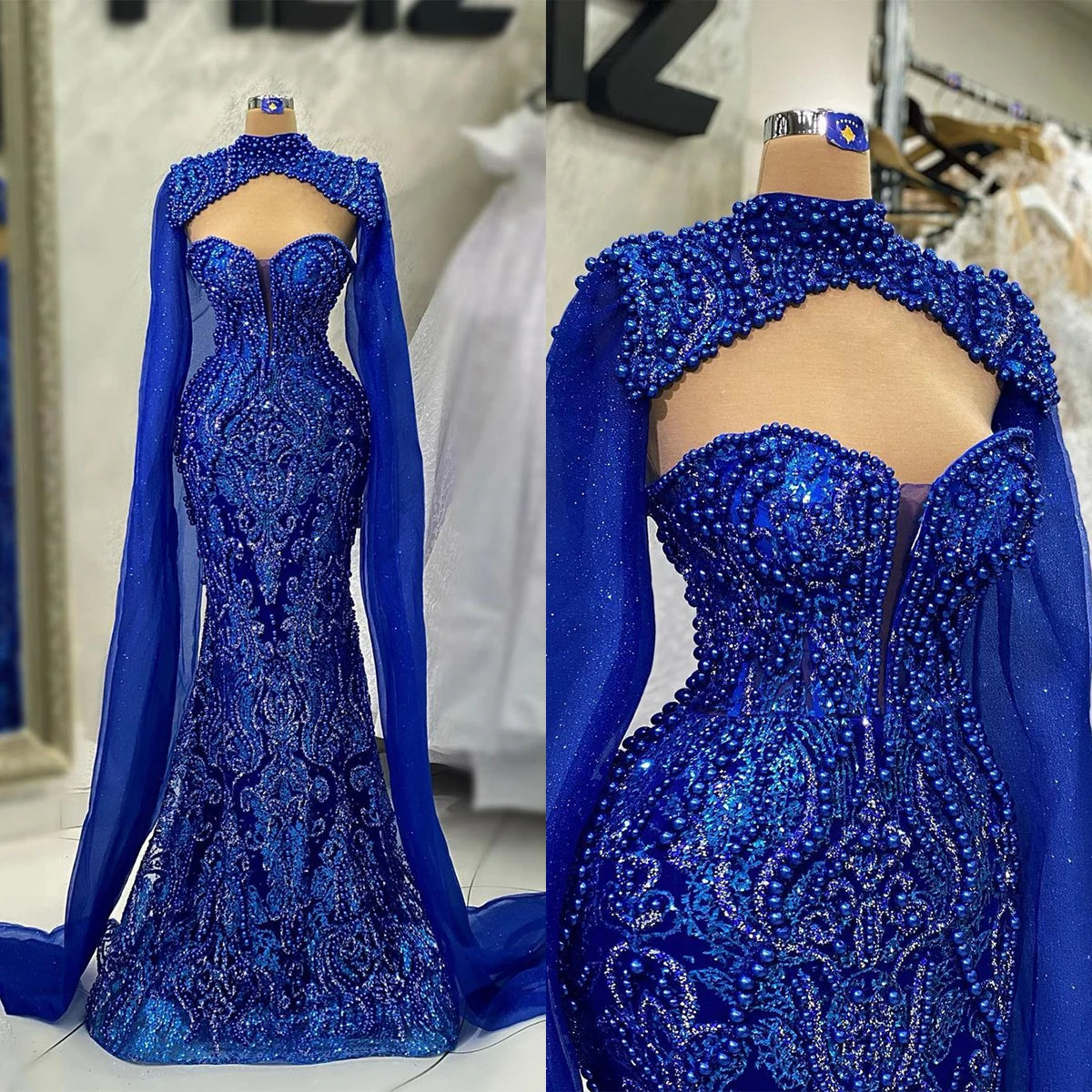 Elegant Beading Prom Dresses with Wraps Customized Sexy Sweetheart Appliques Lace Party Evening Gowns Runway Fashion Prom Wear
