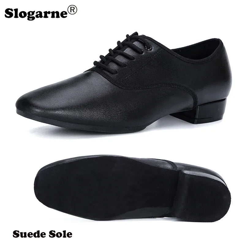 New Modern Dance Shoes Men Soft Suede Sole Latin Shoes Large Size Male Jazz Waltz Tango Ballroom Dance Shoes Man Dance Foot Wear