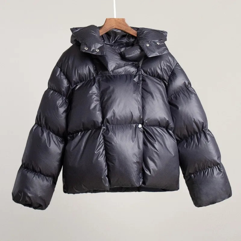 New in Winter Warm Cotton Puffer Jackets Women's Loose Parkas Coat Vintage Bread Jacket Outwear Office Ladies Quilted Clothing