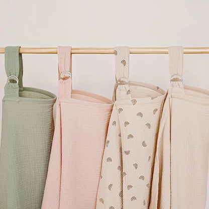 Soft Nursing Cover Muslin Breastfeeding Cover Portable 100% Cotton Breathable Baby Stroller Blanket Car Seat Cover 71*95cm