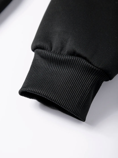 Winter Lambswool Zipper Hoodies Thicken Warm Jackets Long Sleeve Sweatshirts Casual Sports Fleece Black Coats Hooded Men Coat To