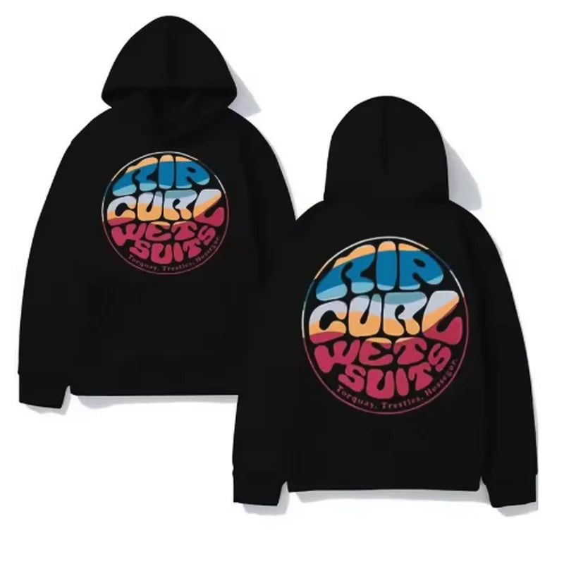2025 Trend Rip Curl Autumn/Winter Hoodie Printed Men's Pullover Hoodie Hoodie Brand Jogger Long Sleeve Warm Sweatshirt Top