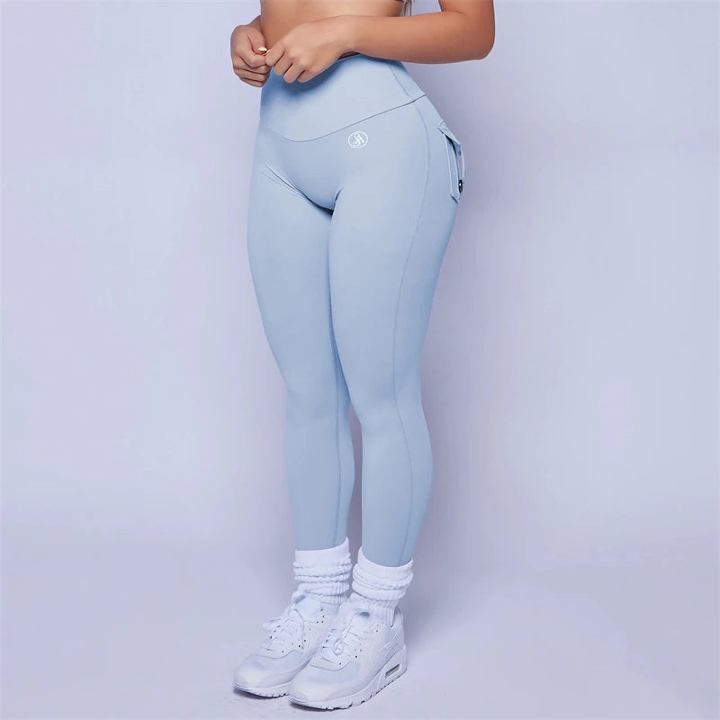 2026 Allure The Band Gym Leggings Women High Waist Tights Pants Peach Hip with Pockets Women Workout Gym Leggings ATB Yoga Pants