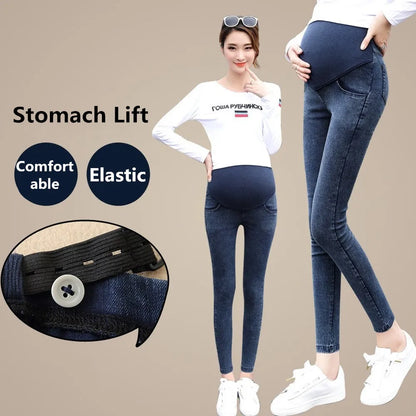 Jeans Women Pregnancy Maternity Clothing Jeans Black Pants For Pregnant Women Clothes Nursing Trousers Denim Jeans Womens