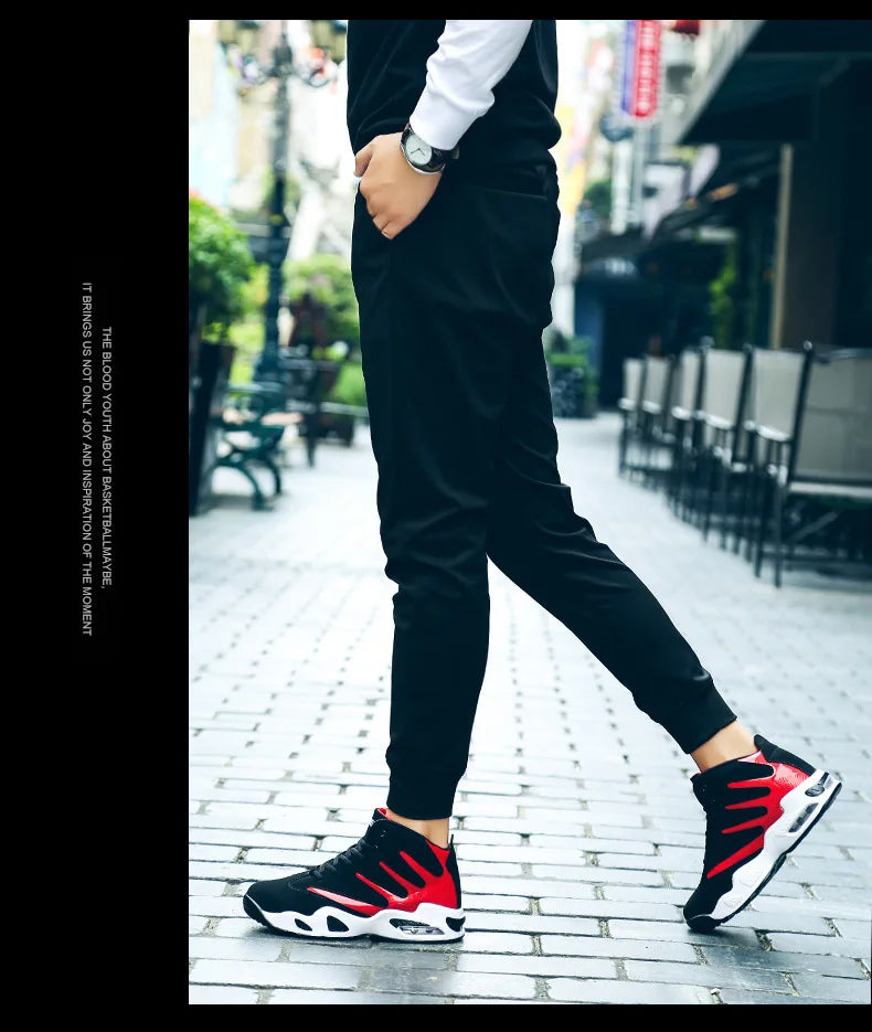 High Top Men Sneakers Fashion Breathable Running Shoes for Men Versatile Basketball Shoes Designer Men Sport Shoes Tenis Hombres