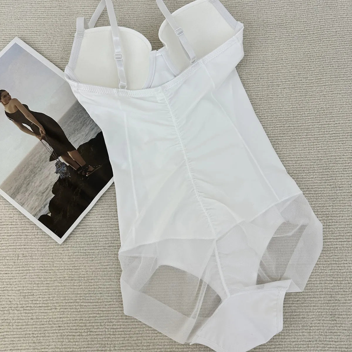 Naisstoo Women Shapewear Bodysuit for Tummy Control Seamless Body Shaper Thong Jumpsuit Bras