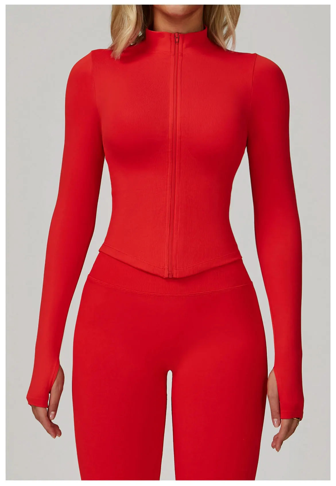 New Women Seamless Zipper Jacket Yoga Long Sleeved Gym Top Yoga Push Up Jacket Fitness Running Workout Sport Coat Women's Shirts