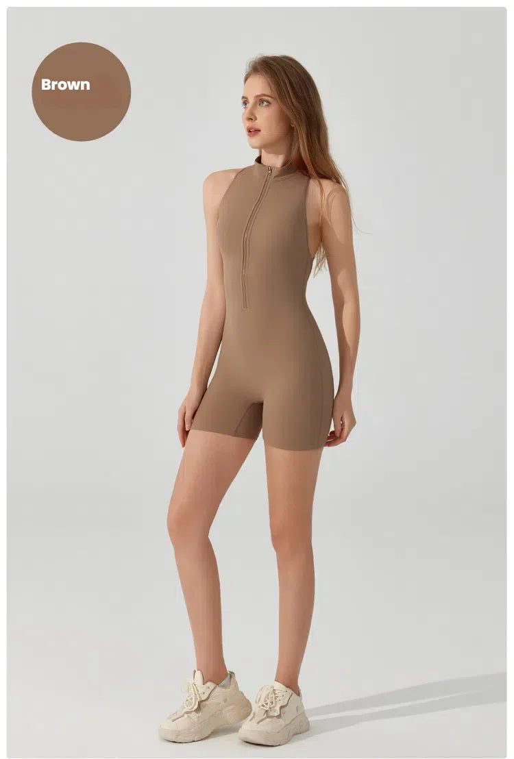 Jumpsuit woman Sexy High Back V-Cut jumpsuits for woman Yoga Peach Butt Lifting Sportswear Bodysuit Female clothing overalls