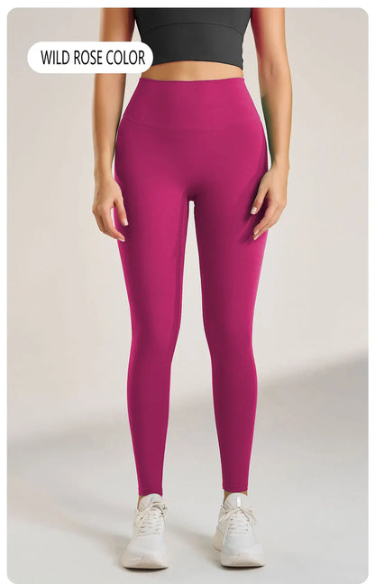 Yoga Leggings Pants Trousers Women's Quick Dry Sports Leggings High Waisted Fitness Pants Stretch Peach Butt Gym Clothing