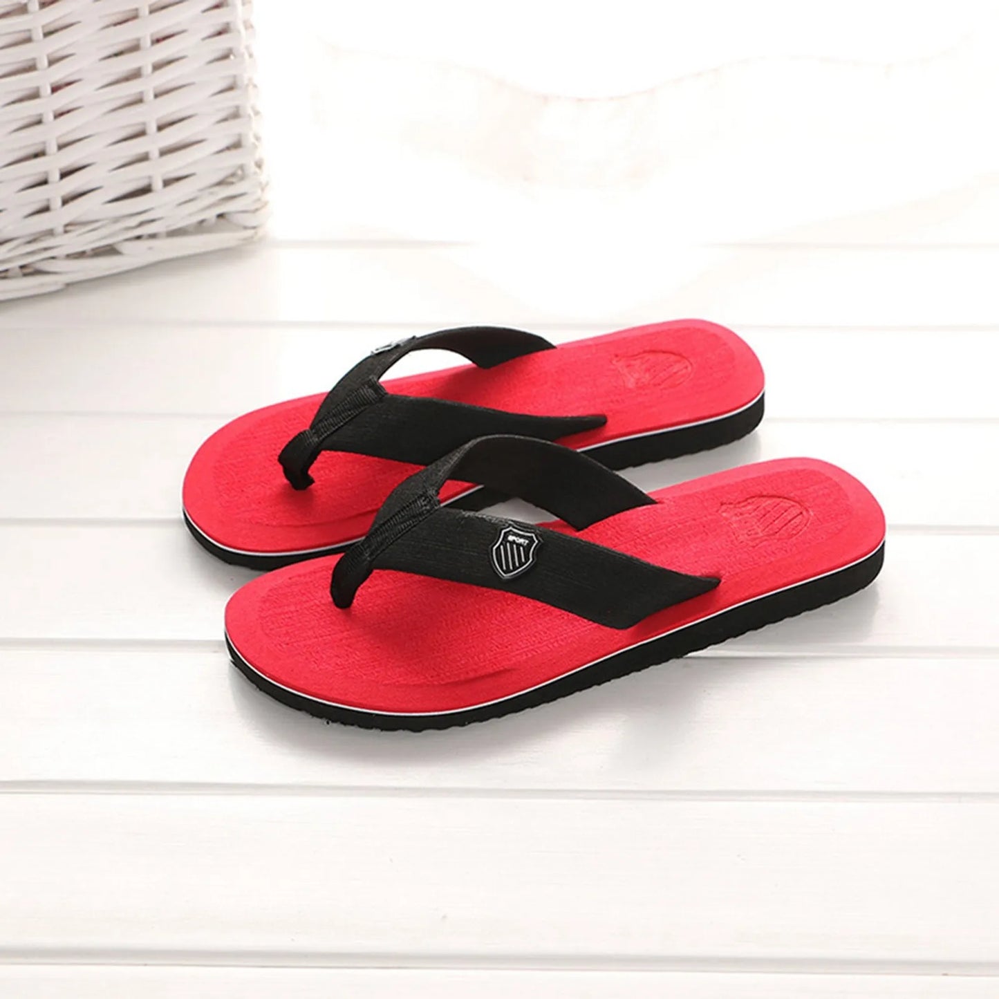 Men'S Flip Flops Simple Men'S Flip Flops Lightweight Casual Slippers Non-Slip Clip Foot Beach Vacation Seaside Play Comfortable