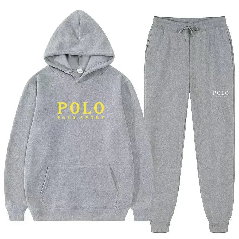 Autumn and Winter 2025 New Men's casual Set outdoor fashion jogging men's and women's hooded sweatshirt and pants 2-piece set